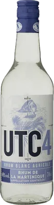 Bouteille de spiritueux : Rhum Blanc Agricole de la Martinique de la marque UTC4