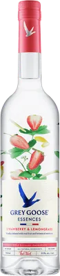 Bouteille de spiritueux : Essences Strawberry & Lemongrass de la marque Grey Goose