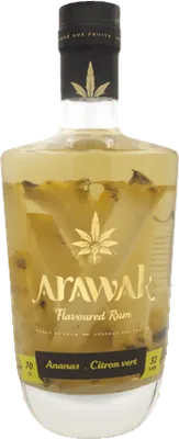 Bouteille de spiritueux : Ananas - Citron vert de la marque Arawak
