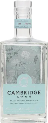 Bouteille de spiritueux : Dry Gin de la marque Cambridge