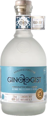 Bouteille de spiritueux : London Dry Alcohol Free de la marque Ginologist