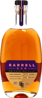 Bouteille de spiritueux : Barrel Craft Spirits Private Reserve Cask Strength de la marque Phenomenal Spirits