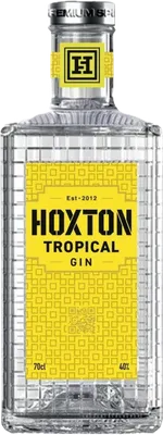 Bouteille de spiritueux : Tropical Gin de la marque Hoxton