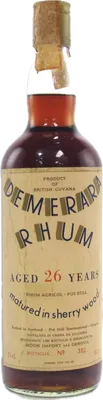 Bouteille de spiritueux : Demerara Rhum Aged 26 Years de la marque Moon Import