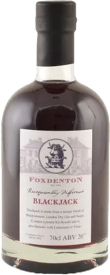 Bouteille de spiritueux : Blackjack Gin de la marque Foxdenton