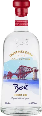 Bouteille de spiritueux : Queensferry Orient Gin de la marque Boë Scottish Gin