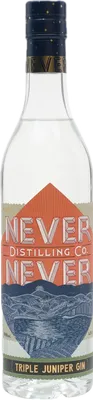 Bouteille de spiritueux : Triple Juniper Gin de la marque Never Never 