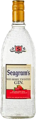 Bouteille de spiritueux : Red Berry Twisted Gin de la marque Seagram's 