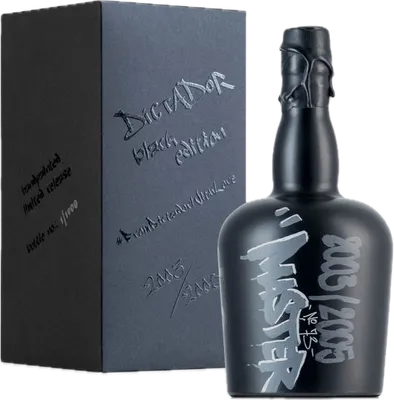 Bouteille de spiritueux : Black Edition Master de la marque Dictador
