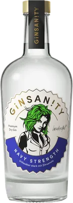 Bouteille de spiritueux : Navy Strength de la marque Ginsanity