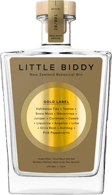 Bouteille de spiritueux : Gold Label de la marque Little Biddy