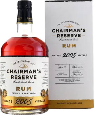 Bouteille de spiritueux : Chairman's Reserve Vintage de la marque Saint Lucia Distillers