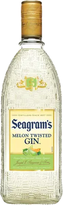 Bouteille de spiritueux : Melon Twisted Gin de la marque Seagram's 