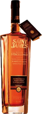 Bouteille de spiritueux : Cuvée d’excellence de la marque Saint James