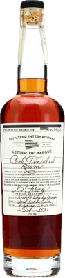 Bouteille de spiritueux : Letter of Marque #52 Cask Finished Rum / Norfolk Whisky Group de la marque Privateer Rum Distillery
