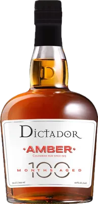 Bouteille de spiritueux : 100 Months Aged Amber de la marque Dictador