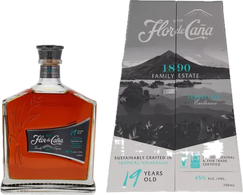 Bouteille de spiritueux : 19 Years Old de la marque Flor de Caña