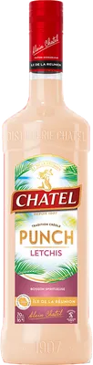 Bouteille de spiritueux : Punch Letchis de la marque Chatel