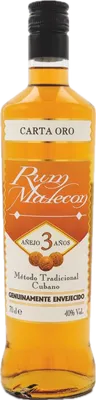 Bouteille de spiritueux : Carta Oro 3 Years de la marque Malecón