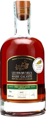 Bouteille de spiritueux : Rhum vieux de Marie-Galante de la marque Bielle