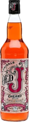 Bouteille de spiritueux : Cherry Spiced de la marque Admiral’s Old J