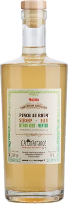 Bouteille de spiritueux : Punch au Rhum Mojito de la marque L'Arôm'Arrangé
