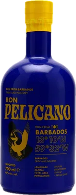 Bouteille de spiritueux : Barbados de la marque Ron Pelicano