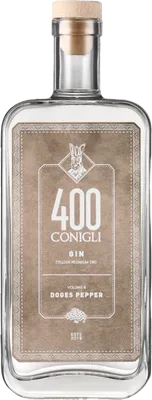 Bouteille de spiritueux : Volume 6 Doges Pepper de la marque 400 Conigli Gin