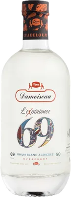 Bouteille de spiritueux : L'Expérience 69 de la marque Damoiseau