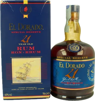 Bouteille de spiritueux : 21 Vintage de la marque Demerara Distillers Ltd