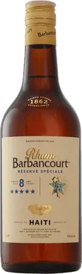 Bouteille de spiritueux : 5 Stars 8 Years Réserve Spéciale de la marque Barbancourt