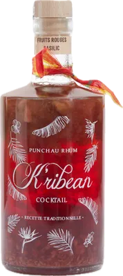 Bouteille de spiritueux : Fruits Rouges Basilic de la marque K’ribean Cocktail