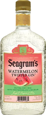 Bouteille de spiritueux : Watermelon Twisted Gin de la marque Seagram's 