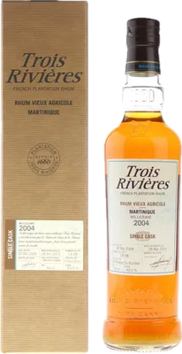 Bouteille de spiritueux : Single Cask de la marque Trois Rivières
