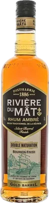 Bouteille de spiritueux : Rhum Ambré Bourbon Finish Gold Barrel de la marque Rivière du Mât