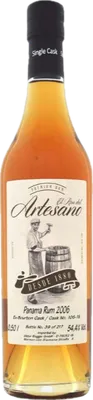 Bouteille de spiritueux : Panama Rum 2006 de la marque El Ron del Artesano