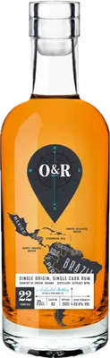 Bouteille de spiritueux : Single Origin, Single Cask Rum de la marque Uitvlugt