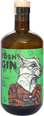 Bouteille de spiritueux : Black Stuff Gin de la marque Tōsh