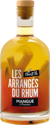 Bouteille de spiritueux : Les Arrangés Du Rhum Mangue Ananas de la marque Breiz’île