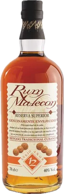 Bouteille de spiritueux : Reserva Superior 12 Years de la marque Malecón