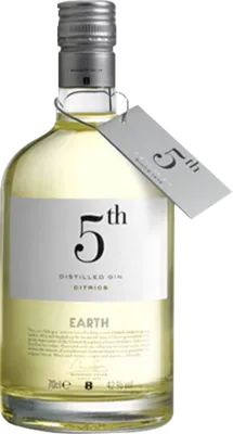Bouteille de spiritueux : Citrics Earth de la marque 5th Gin