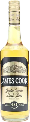 Bouteille de spiritueux : Genuine Overseas Dark Rum de la marque James Cook