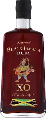 Bouteille de spiritueux : Black Jamaica Rum XO de la marque F&G SRL