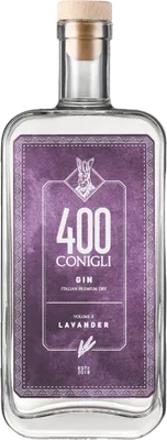 Bouteille de spiritueux : Volume 5 Lavender de la marque 400 Conigli Gin