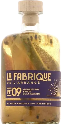 Bouteille de spiritueux : N°09 Mangue Kent & Fruit de la Passion de la marque La Fabrique de l’Arrangé