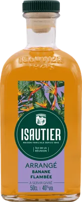Bouteille de spiritueux : Arrangé Banane Flambée de la marque Isautier