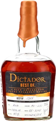 Bouteille de spiritueux : Best Of 1985 40% de la marque Dictador
