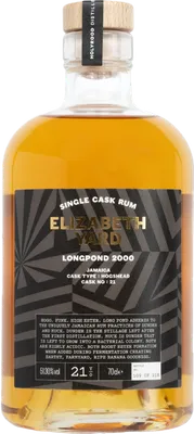 Bouteille de spiritueux : Longpond 2000 Jamaica de la marque Elizabeth Yard