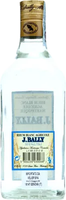 Bouteille de spiritueux : Rhum Blanc de la marque J. Bally
