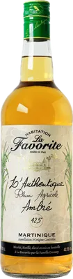Bouteille de spiritueux : Rhum Agricole L’Authentique Ambré de la marque La Favorite